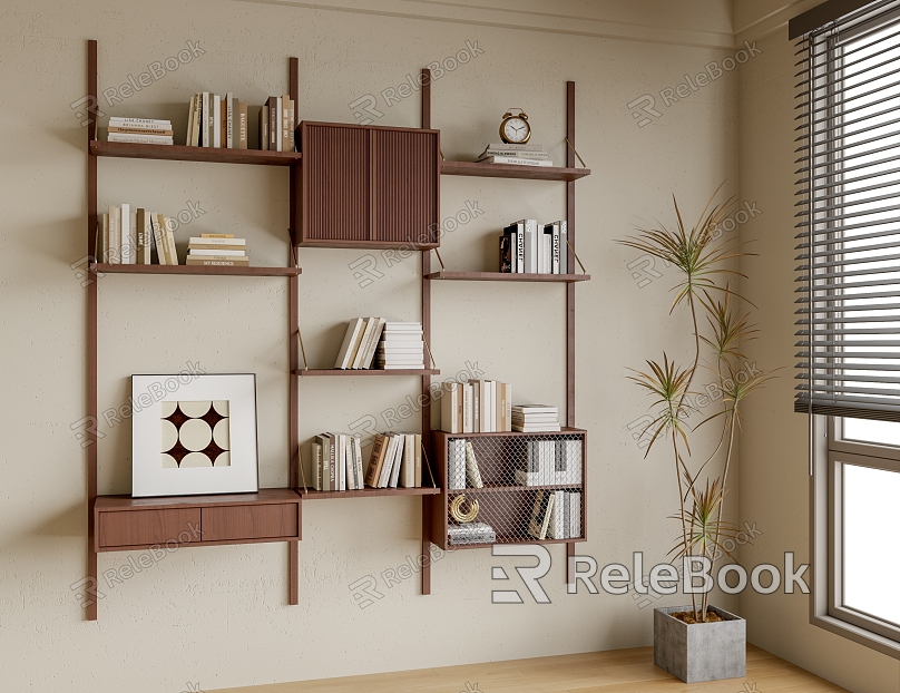 Modern Wall Shelf Decorative Shelf model