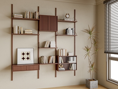 Modern Wall Shelf Decorative Shelf model