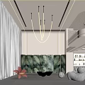 Modern Duplex Living Room With Open Space Recessed Lighting And Arched Bookshelf