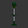 Green Industrial Equipment Heavy Duty Drill Press With Stable Workbench And Metal Base