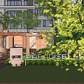 Modern Residential Landscape Creating Residential Landscape 3d model