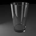 Transparent Glass Cup With Clear Body And Smooth Surface For Everyday Use