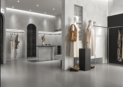 Modern Women's Shop 3d model