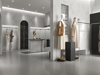 Modern Women's Shop 3d model