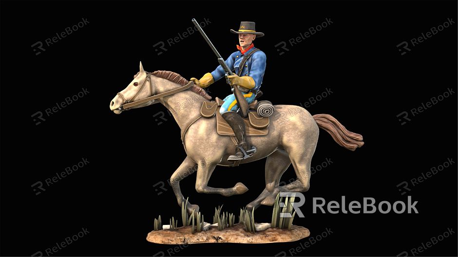 Modern man cavalry model