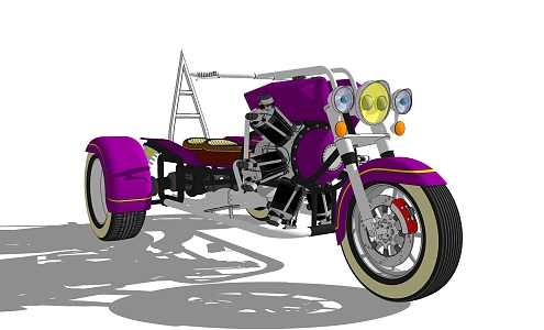 Modern Motorcycle 3d model