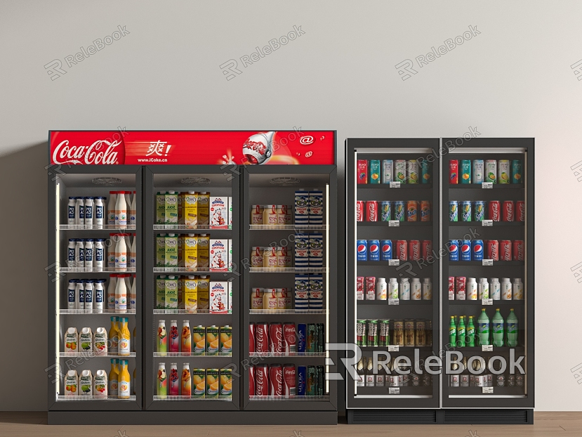 Freezer Supermarket Beverage Cabinet Freezer Food Beverage model