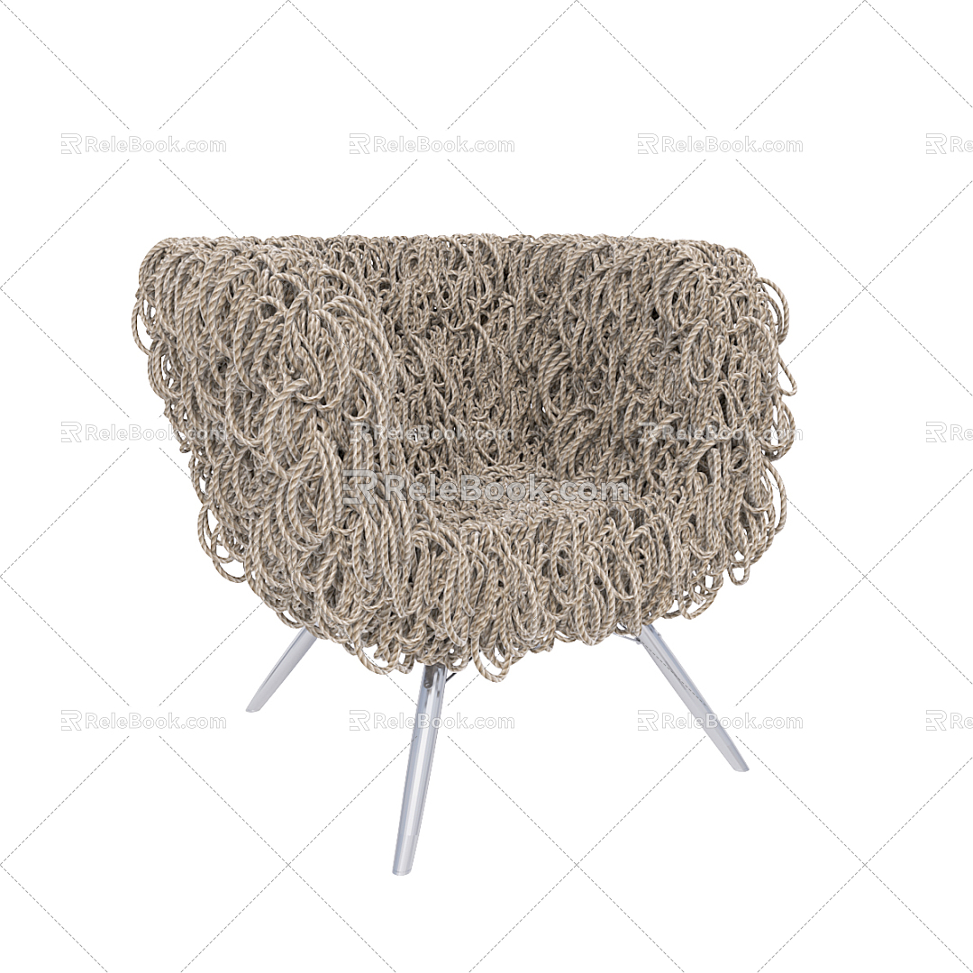 Modern single chair chair model