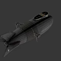 Warphantom Airship Gray Exterior Design Featuring Number 08 And Tail Propeller