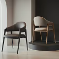 Modern Accent Chairs in Dark and Light Gray with Wooden Legs Armrests for Contemporary Interior