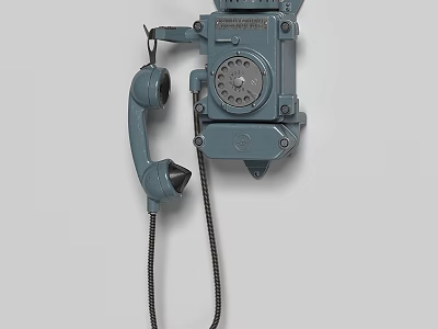Vintage Style Digital Mobile Phone With Classic Rotary Dial Design 3d model