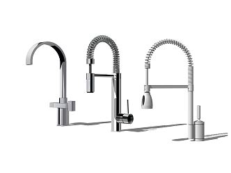 Modern faucet kitchen sanitary ware universal faucet telescopic hose 3d model