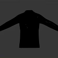 Black Stylish Casual Coat With Open Front And Long Sleeves Design