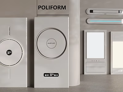 Modern White Bathroom Accessories With POLIFORM Smart Control And Temperature 3d model