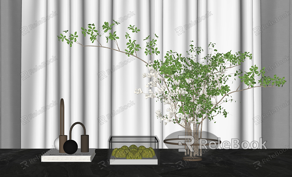 Modern ornaments combination vase plant ornaments model