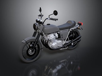 Motorcycle Two-wheeled Motorcycle Cross-country Motorcycle Road Race Motorcycle Motor Vehicle Transport 3d model