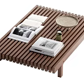 Wind Tea Table Middle Ancient Style Tea Table 3d model
