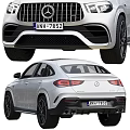 Silver Mercedes SUV Front And Rear Exterior Views