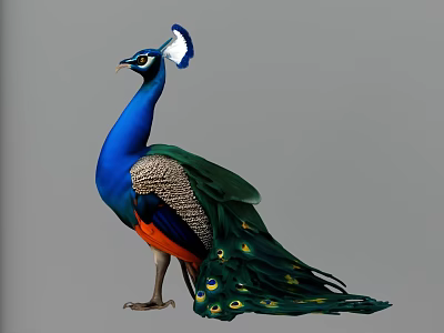 Colorful Reptile Lizard With Vibrant Scales On Rock Surface In Natural Habitat 3d model