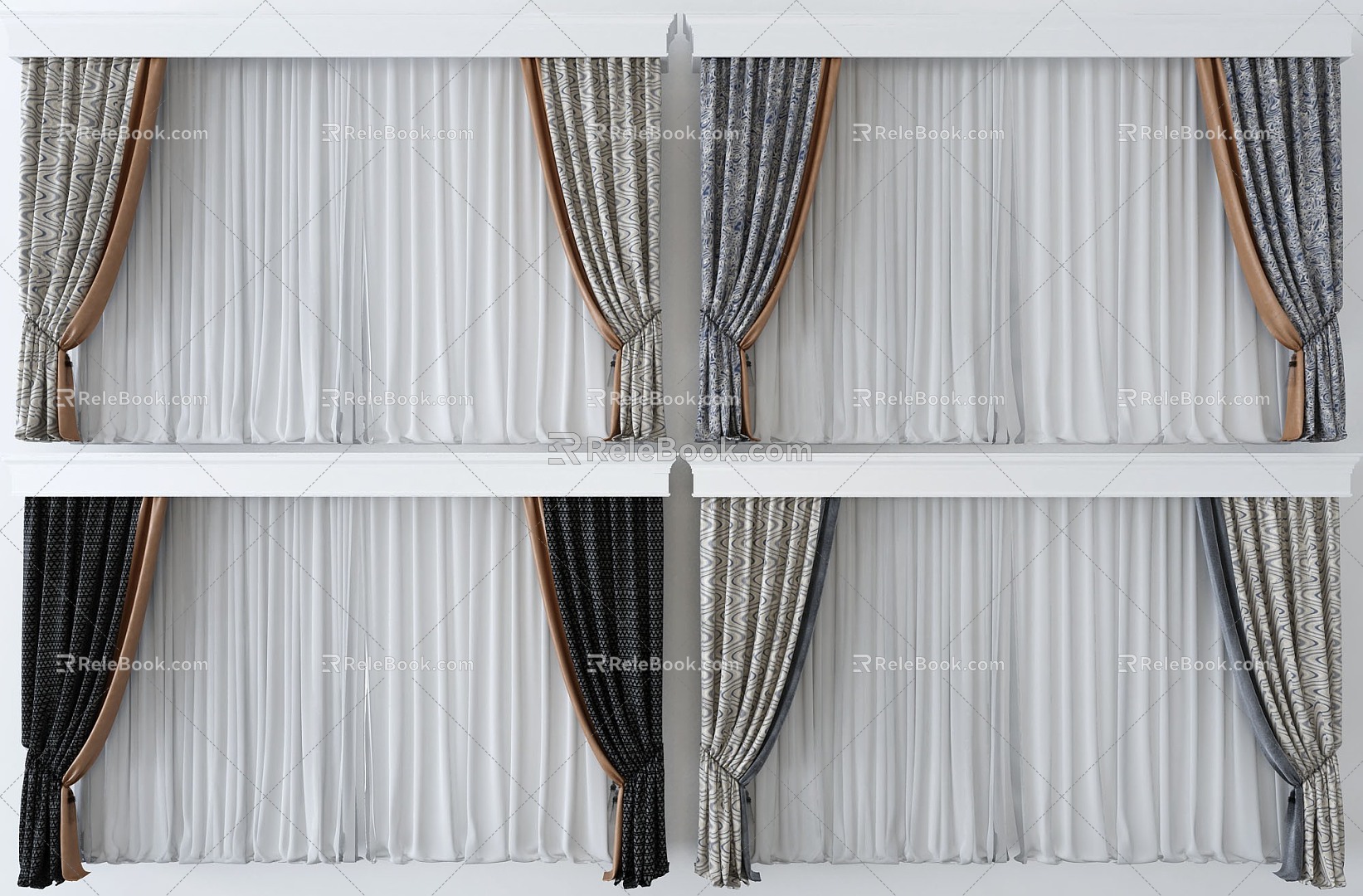 Curtains 3d model