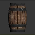 Vintage Wooden Barrel With Metal Hoops McDANIEL'S Brand Label And Year Marking