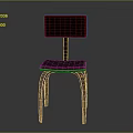 Modern Leisure Chair Interior Design With Soft Padded Seat And Curved Metal Legs