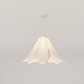 Modern French Cream Chandelier 3d model