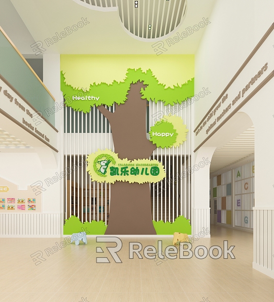 Modern Kindergarten Hall Lobby model