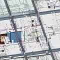 modern pipeline waterway pipeline system 3d model