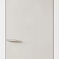 Light Gray Modern Interior Hinged Doors With Simple Design And Silver Handles 3d model