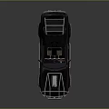 Black Modified Off Road Vehicle With Roof Lights Large Tires And Rugged Exterior Design