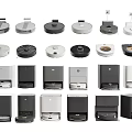 Various Modern Household Appliances Including Robotic Vacuums And Hand Dryers