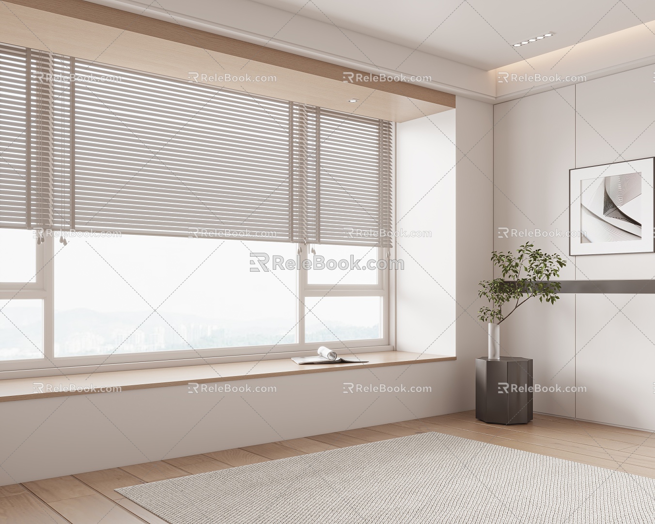 Modern venetian blinds venetian blinds dream blinds 3d model