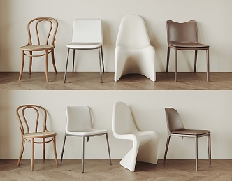 Modern Dining Chair Single Chair 3d model