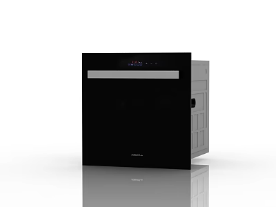 Modern Black Kitchen Appliance With Digital Display And Sleek Silver Design 3d model