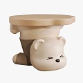 Bear Stool 3d model