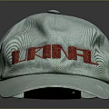 Light Blue Baseball Cap With Red LKING Lettering And Classic Casual Design
