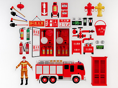 Modern Fire Equipment Simple Fire Hydrant Fire Supplies model