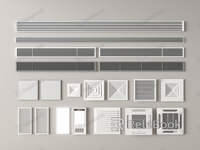 Modern Air Conditioning Air Outlet Central Air Conditioning Extremely Narrow Air Outlet Air Outlet Exhaust Fan Air Conditioning Outlet Extremely Narrow Outlet Outlet Outlet Outlet model