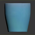 Blue Ceramic Mug With Smooth Surface And Comfortable Handle For Daily Use 3d model