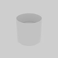 White Round Cylindrical Modern Bathroom Washbasin With Smooth Sleek Design