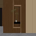 Modern porch partition wall 3d model