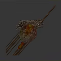 Decorative Equipment With Branch Like Decoration Circular Platform And Long Sticks