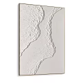 White Textured Art Paintings For Wall Decoration 3d model