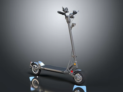 Modern Electric Scooter With Aluminum Frame And Two Wheels For Urban Commuting 3d model