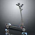 Modern Electric Scooter With Aluminum Frame And Two Wheels For Urban Commuting