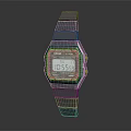 CASIO F-91W Digital Watch With Gray Strap Blue Bezel Fashion Accessory For Casual Wear