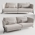 Modern double sofa 3d model