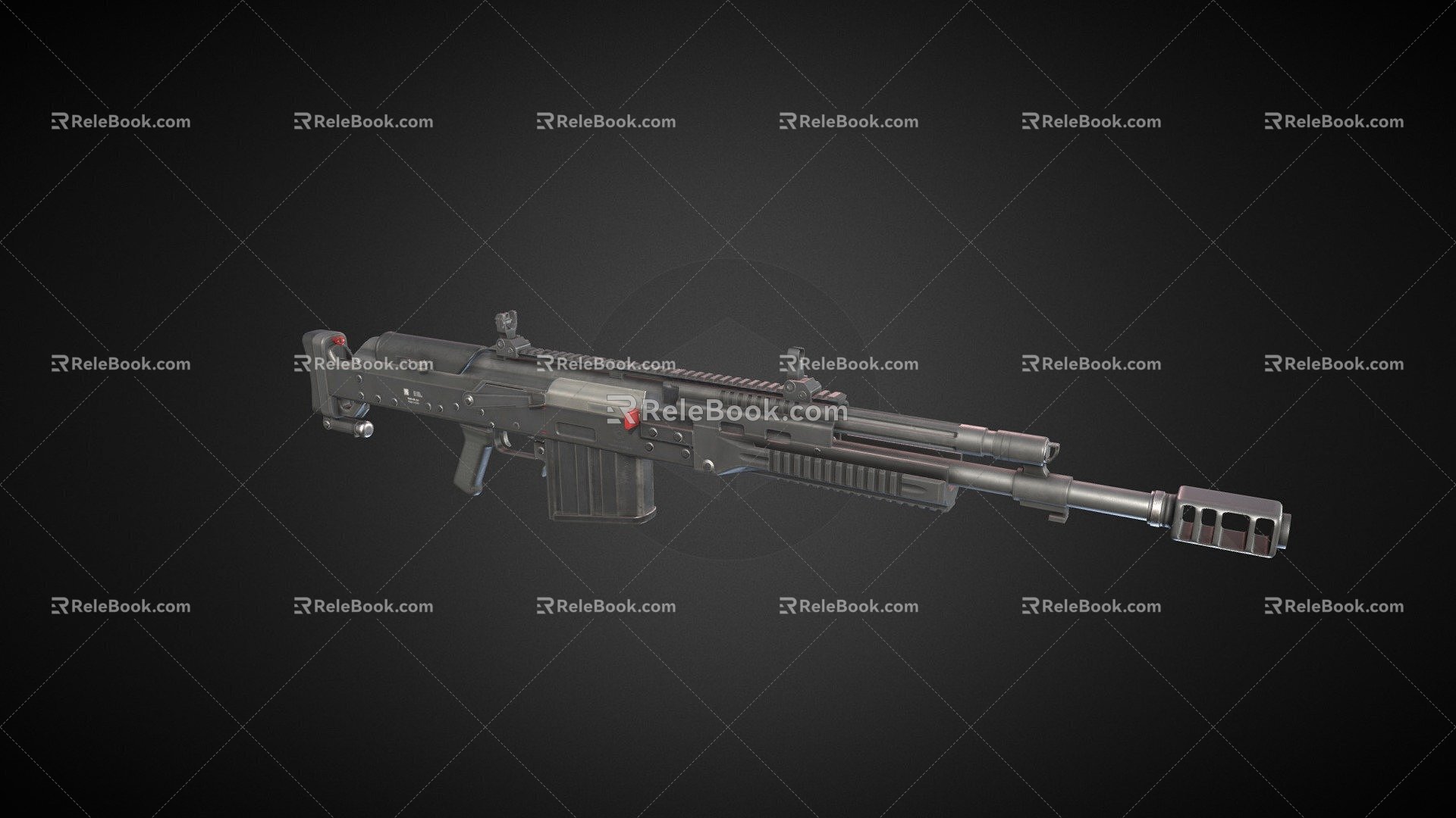 AK50 Counter Equipment Rifle 3d model