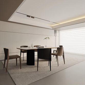 Modern table combination 3d model